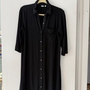 The Gap - Stretch button up shirt dress with round hem